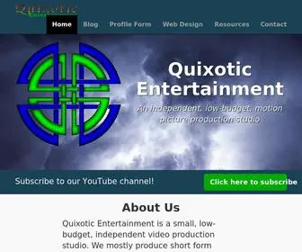 Quixoticentertainment.com(An independent) Screenshot