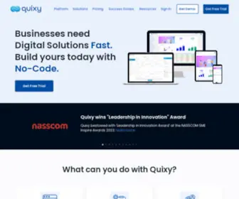 Quixy.com(No-Code App Development, BPM & Workflow Automation Software) Screenshot