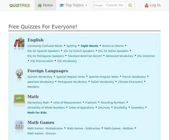Quiz-Tree.com(Free Quizzes) Screenshot