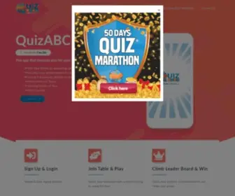 QuizABCD.com(Quiz Games & Knowledge Quiz App to Earn Money) Screenshot