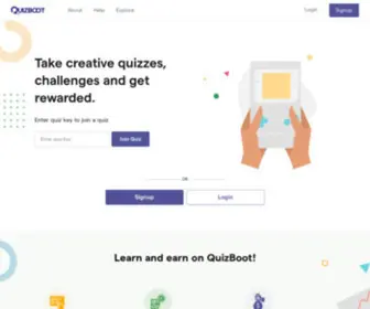 Quizboot.com(Home for everything quizzes) Screenshot