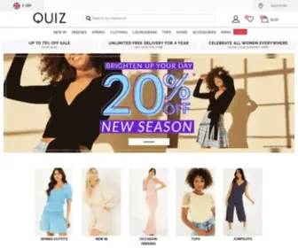 Quizclothing.co.uk(Women’s Dresses) Screenshot