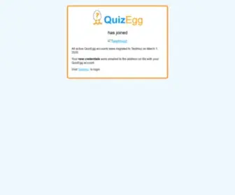 Quizegg.com(Powerful but Simple Test Generator) Screenshot