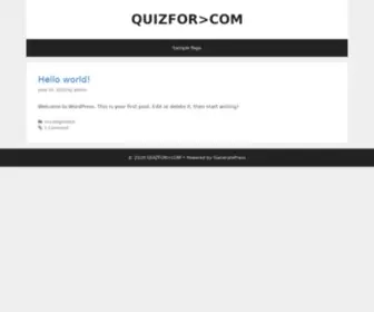 QuizFor.com(COM) Screenshot