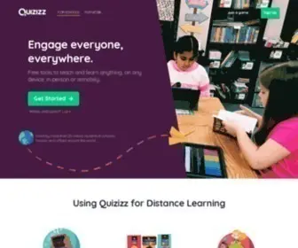 Quizizz.com(Free gamified quizzes on every subject) Screenshot