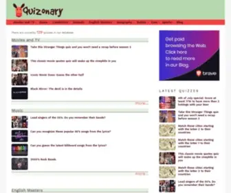 Quizonary.com(Original, Funny and Educational Quizzes for Everyone) Screenshot