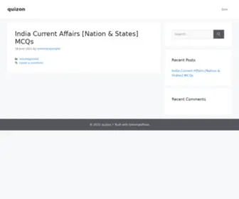 Quizon.in(Just another WordPress site) Screenshot