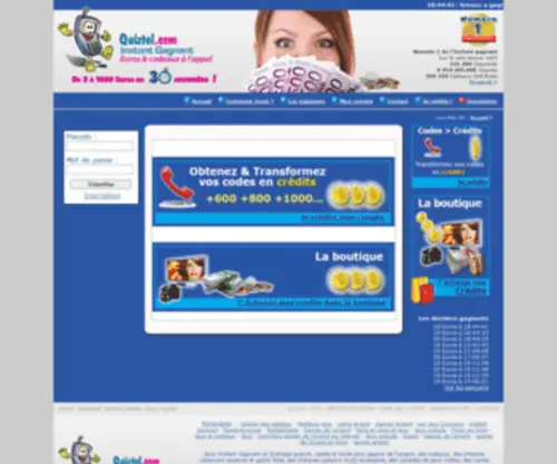 Quiztel.com(Instant gagnant Quiztel) Screenshot