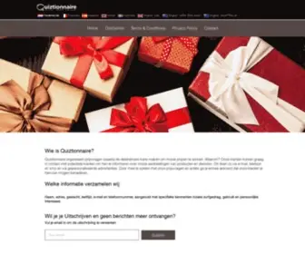 Quiztionnaire.com(Home NL) Screenshot