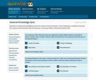 Quizwise.com(Daily General Knowledge Quiz) Screenshot