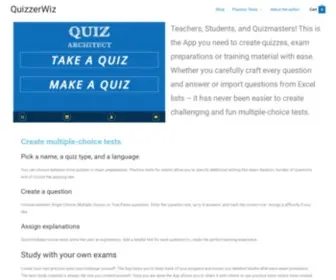 Quizzerwiz.com(Get all the help you need to pass your next exam) Screenshot