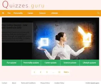 Quizzes.guru(Free Online Quizzes on) Screenshot