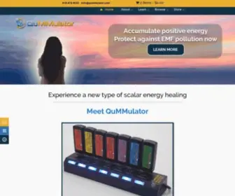 Qummulator.com(Scalar energy healing with QuMMulator) Screenshot