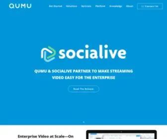 Qumu.com(Qumu Video Engagement Platform) Screenshot