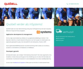 Quobell.nl(Quobell verder als inSystems) Screenshot