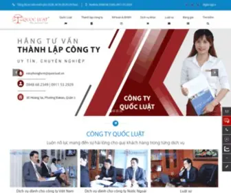 Quocluat.vn(Công ty quốc luật chuyên cung cấp dịch vụ thành lập công ty) Screenshot