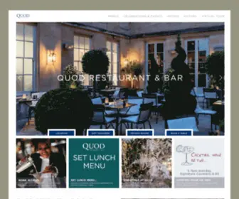 Quod.co.uk(Quod Restaurant & Bar) Screenshot
