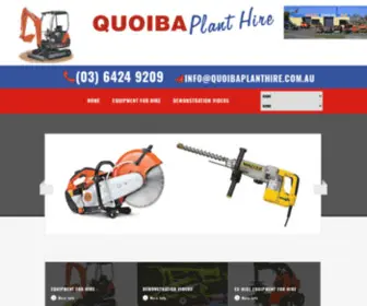 Quoibaplanthire.com.au(Quoiba Plant Hire) Screenshot