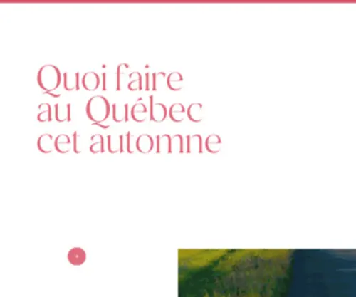 Quoifaireauquebec.com(Accueil) Screenshot