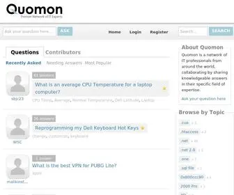 Quomon.com(Microsoft Azure Web App) Screenshot