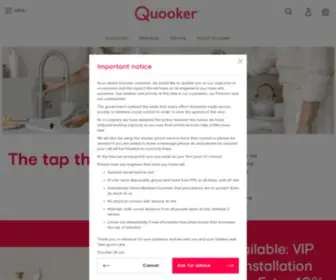 Quooker.co.uk(The tap that does it all) Screenshot