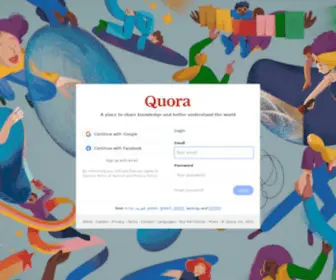 Quora.com(Een plek om kennis te delen en de wereld beter te begrijpen) Screenshot