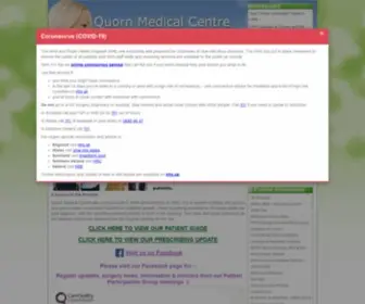 Quornmedicalcentre.co.uk(Quorn Medical Centre) Screenshot