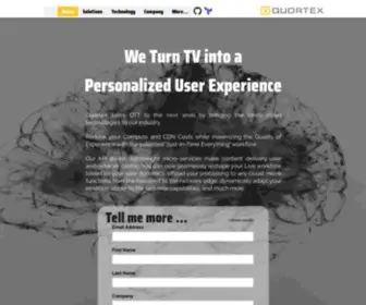 Quortex.io(AI-Based Content Delivery) Screenshot