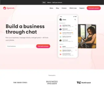 Quorum.chat(Build a business through chat) Screenshot