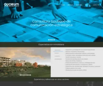 Quorumcomunicaciones.cl(Quórum Comunicaciones) Screenshot