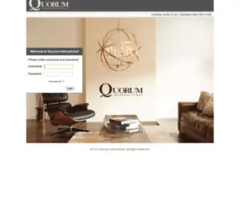 Quorumintl.com(Customer Portal) Screenshot