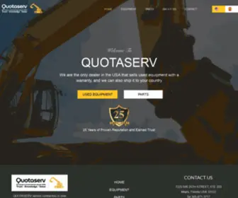 Quotaserv.com(Selling construction Equipment) Screenshot