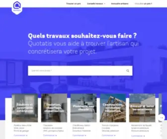 Quotatis.com(Trouver le bon artisan avec Quotatis : comparez les devis et réalisez vos travaux) Screenshot