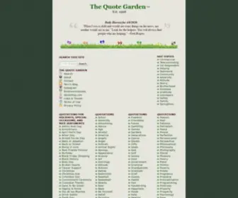 Quotegarden.com(The Quote Garden) Screenshot