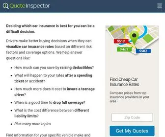 Quoteinspector.com(Find Cheaper Auto Insurance Rates) Screenshot