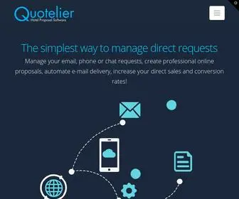 Quotelier.com(Home page) Screenshot