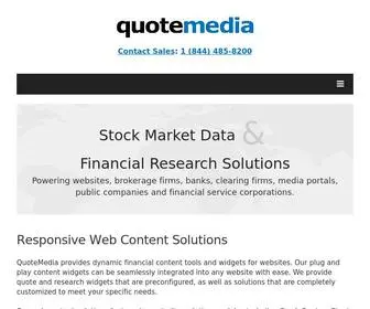 Quotemedia.com(Dynamic Stock Market Data and Financial Research Solutions) Screenshot