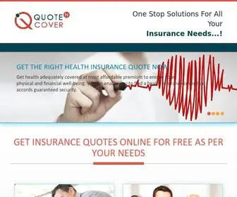 Quotencover.com(Free Online Insurance Quotes) Screenshot