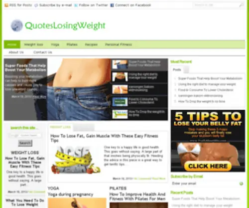 Quoteslosingweight.com(Quotes Losing Weight) Screenshot