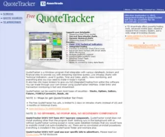 Quotetracker.com(Stock quotes) Screenshot