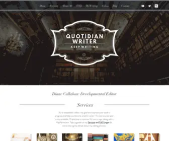 Quotidianwriter.com(Fiction Writing Resources) Screenshot