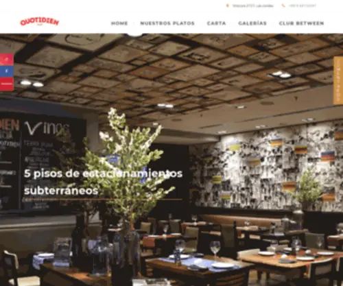 Quotidien.cl(Restaurant Quotidien bistro) Screenshot