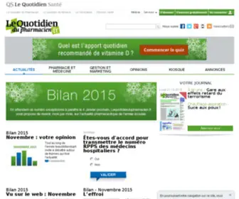 Quotipharm.com(Le Quotidien du Pharmacien) Screenshot