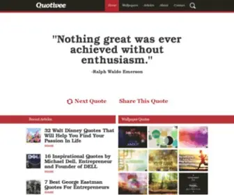 Quotivee.com(Inspirational Quotes) Screenshot
