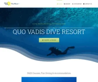Quovadisresort.com(Diving and living in Moalboal) Screenshot