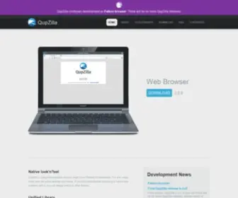 Qupzilla.com(Lightweight multiplatform browser) Screenshot