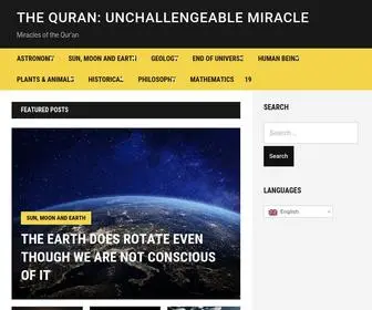 Quranmiracles.com(Miracles of the Qur\'an) Screenshot