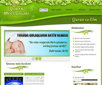 Quranmocuzeleri.org(Quran möcüzələri) Screenshot