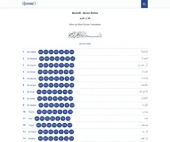 Qurano.com(Multilingual Qur'an Online Word By Word) Screenshot