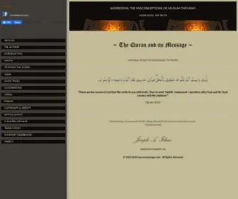 Quransmessage.com(The Quran and its Message) Screenshot